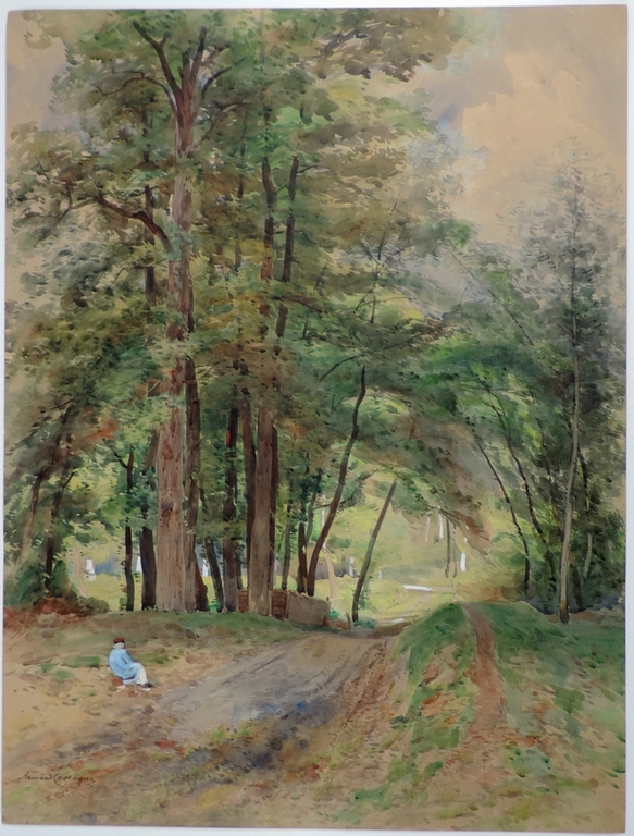 Un chemin en forêt, Armand Théophile Cassagne