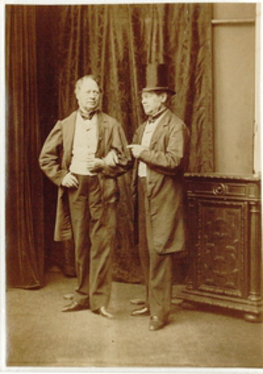 Double autoportrait debout, Hippolyte Bayard, 1860-1866