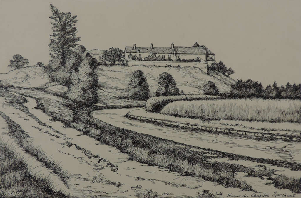 La Ferme du chapitre à Larchant, Arthur Joe Heseltine, 1885