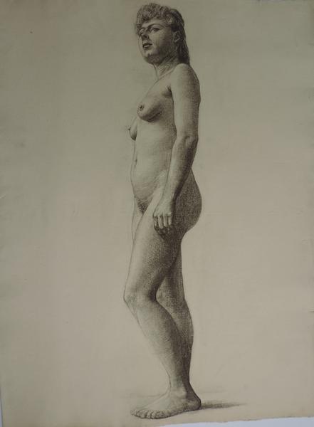 Etude de nu féminin, Gaston Ernest Marche, 1880-1893