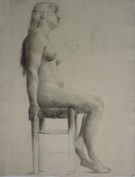 Etude de nu féminin, Gaston Ernest Marche, 1880-1893