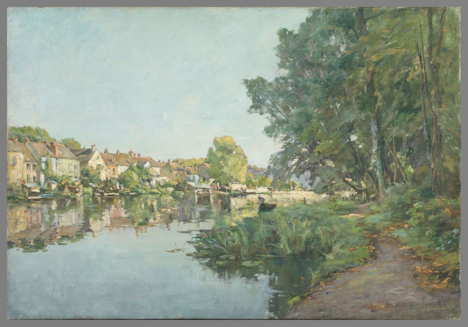 Les Bords du Loing à Nemours, Gaston Ernest Marche