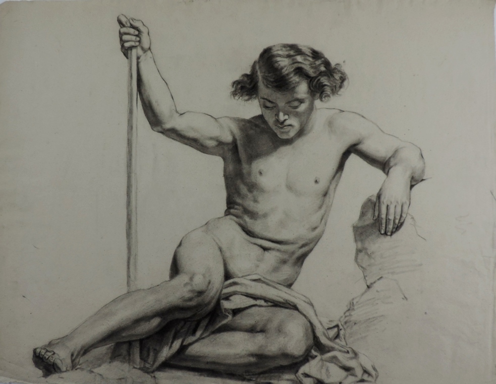 Etude de nu masculin, Justin Chrysostome Sanson