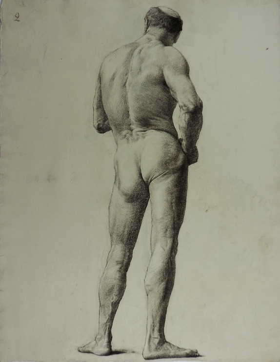 Etude de nu masculin, Gaston Ernest Marche, 1880-1893