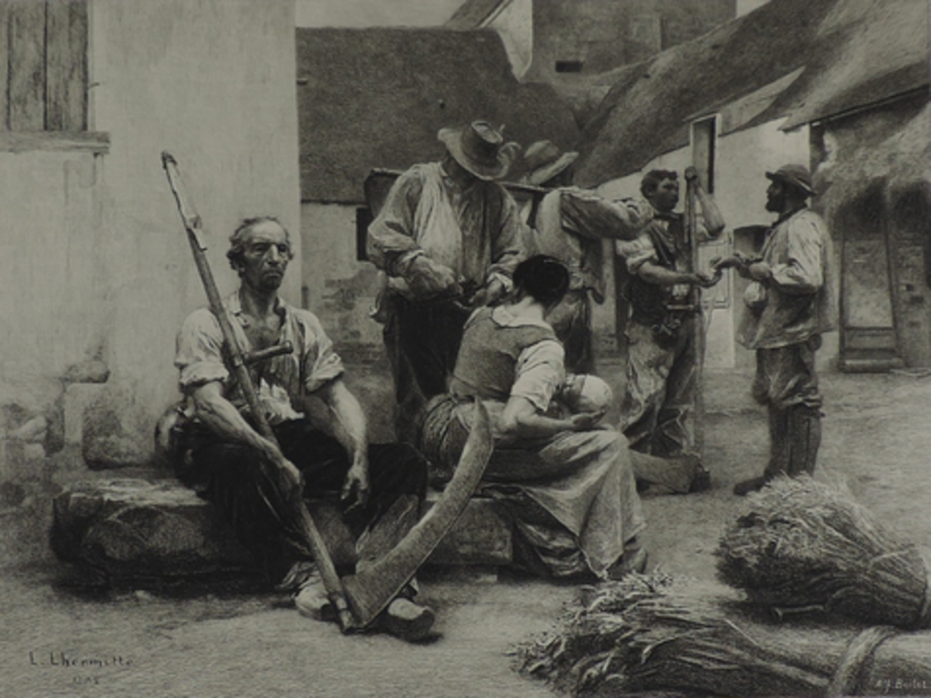 La paie des moissonneurs, Alfred Boilot, 1882