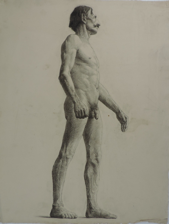 Etude de nu masculin, Gaston Ernest Marche, 1880-1893