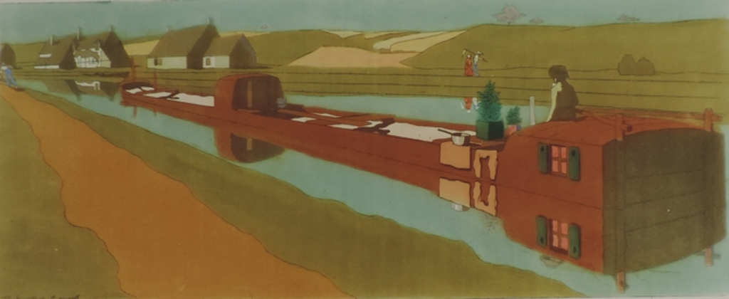 Canal du Loing, Bernard Boutet De Monvel, 1899