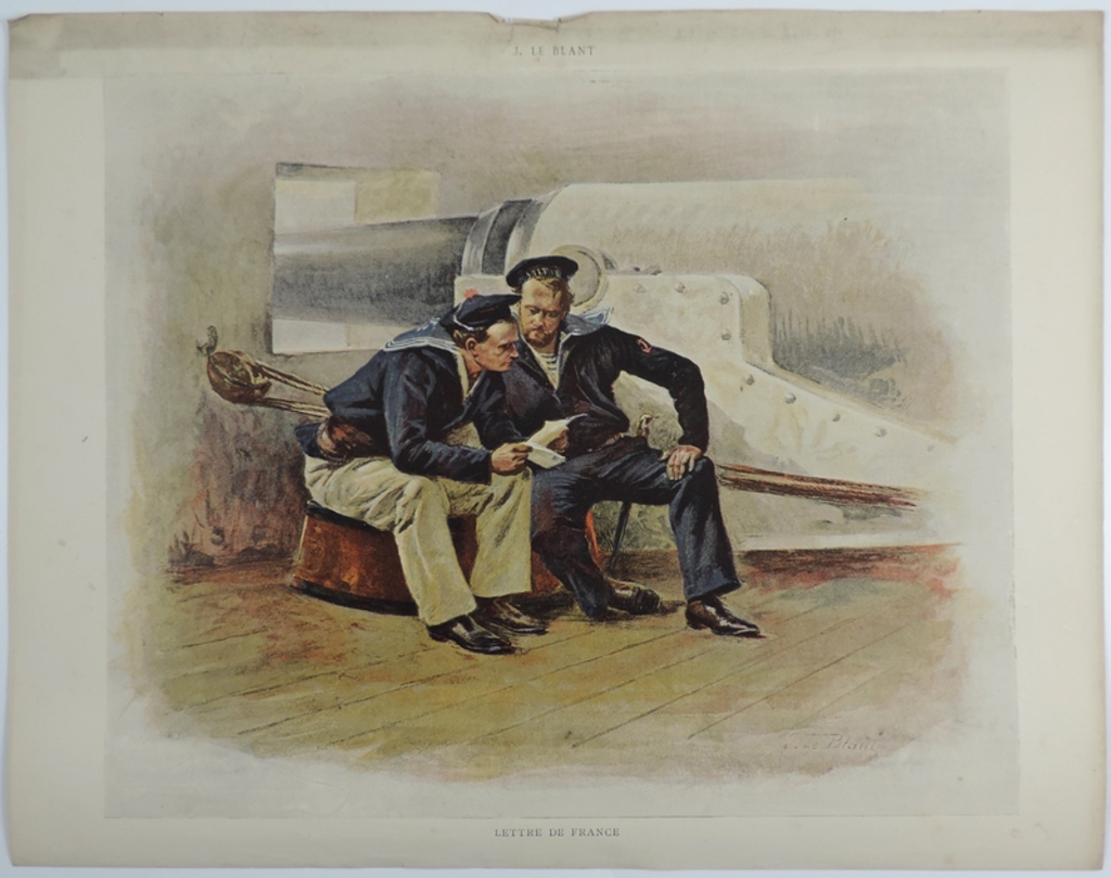 Lettre de France, Julien Le Blant, 1884,1885
