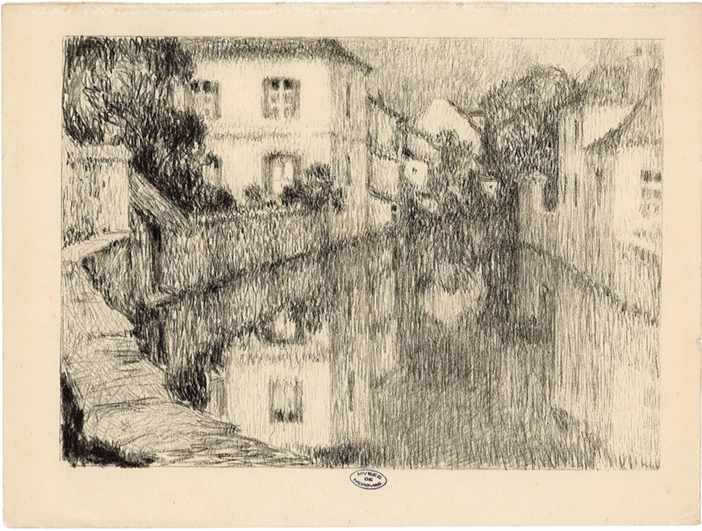Les Petits Fossés à Nemours, Henri Le Sidaner
