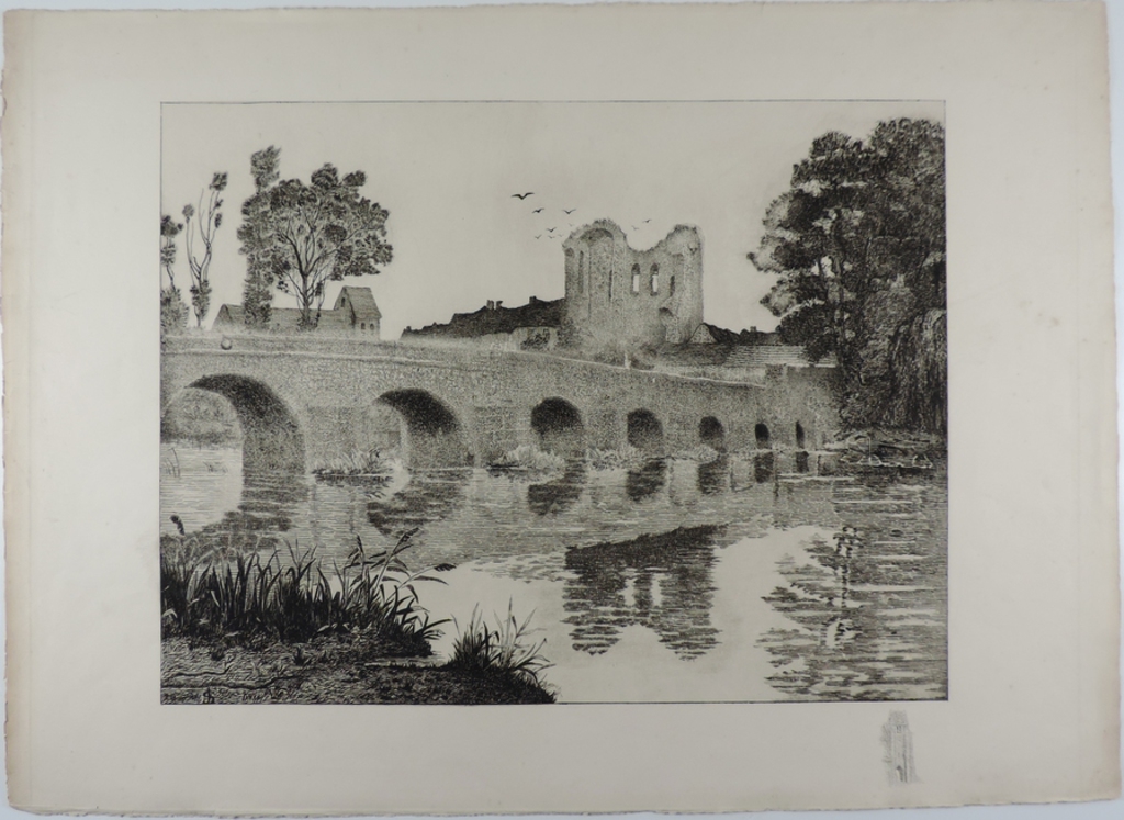 Le Pont de Grez-sur-Loing, Fernande Sadler, 1906 vers