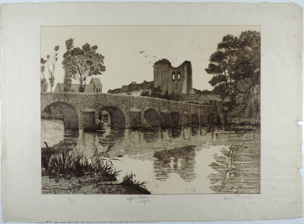 Le Pont de Grez-sur-Loing, Fernande Sadler, 1906 vers