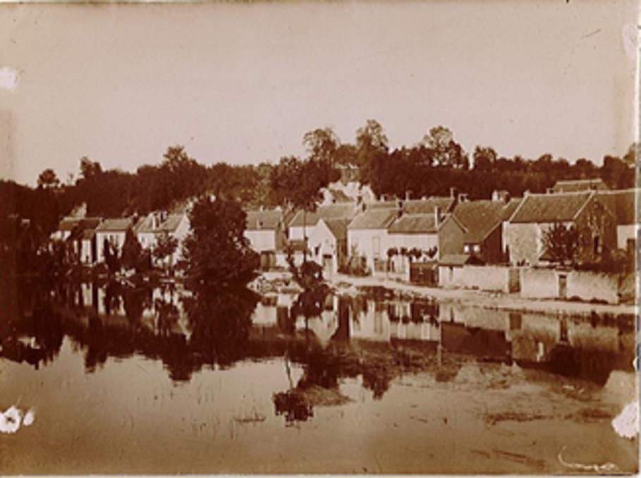 Quai de Fromonville à Nemours, Gaston Ernest Marche, 1890 vers