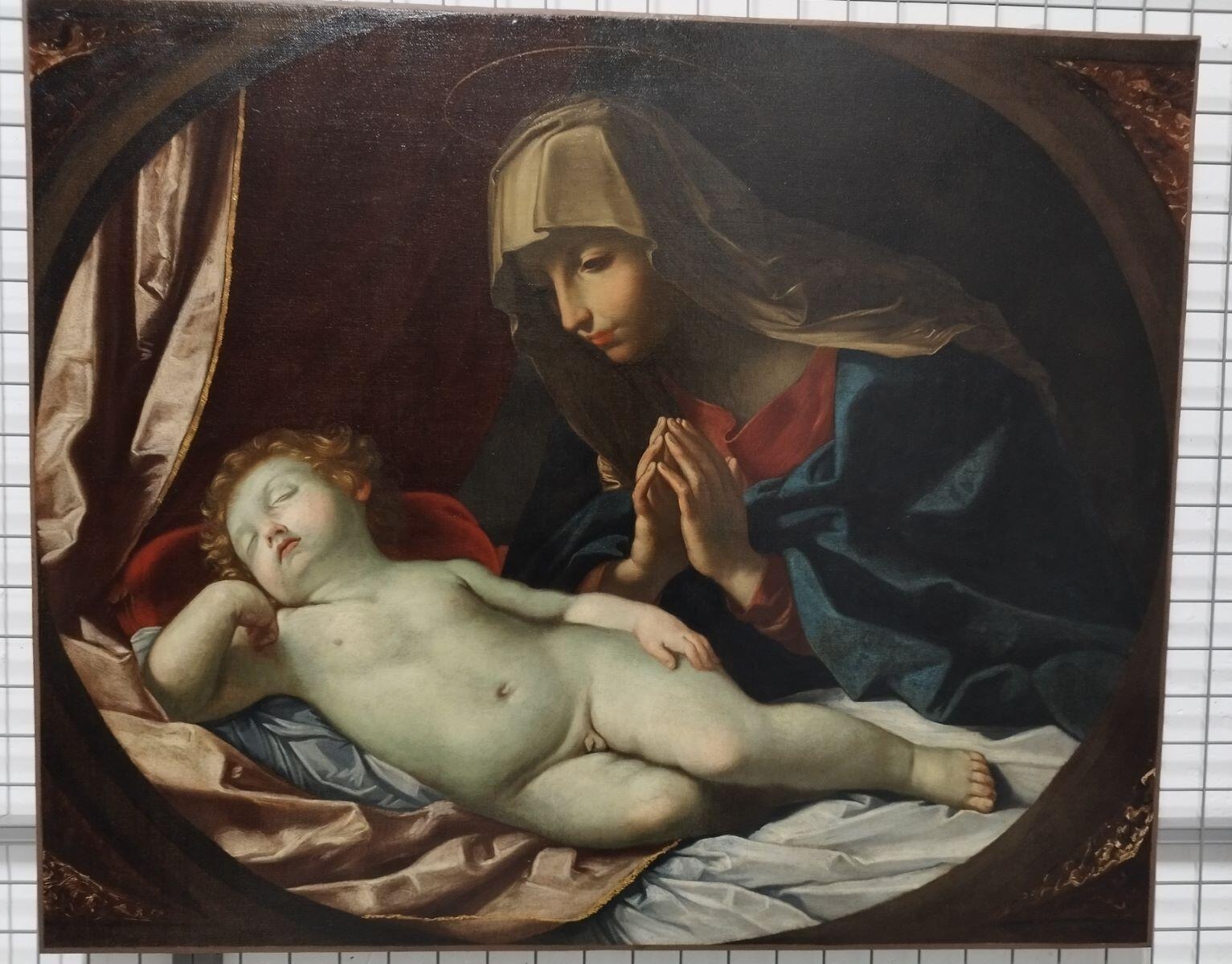 L’Enfant Jésus dormant adoré par sa mère _1