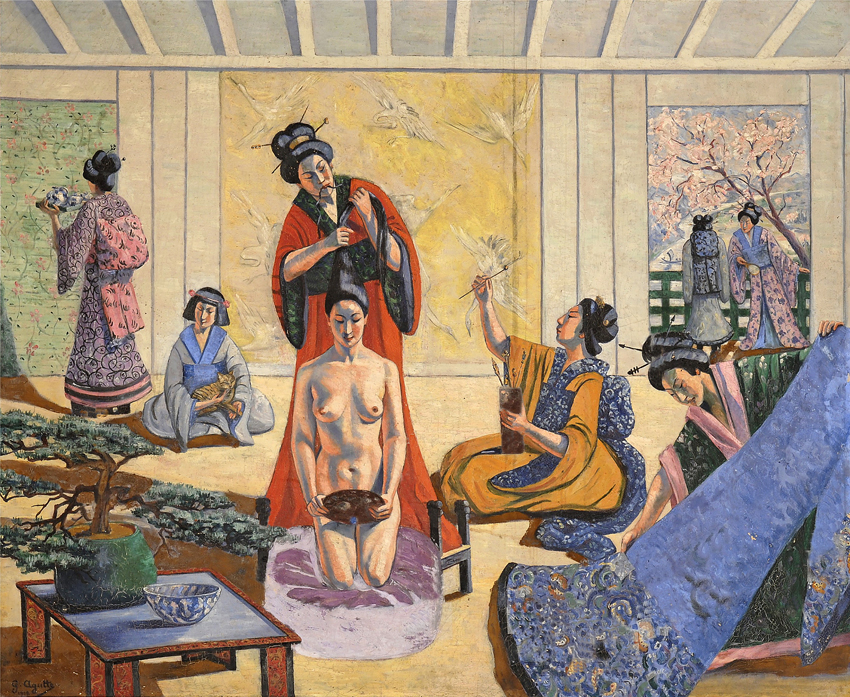Mitsouko à sa toilette, Georgette Agutte, 1912