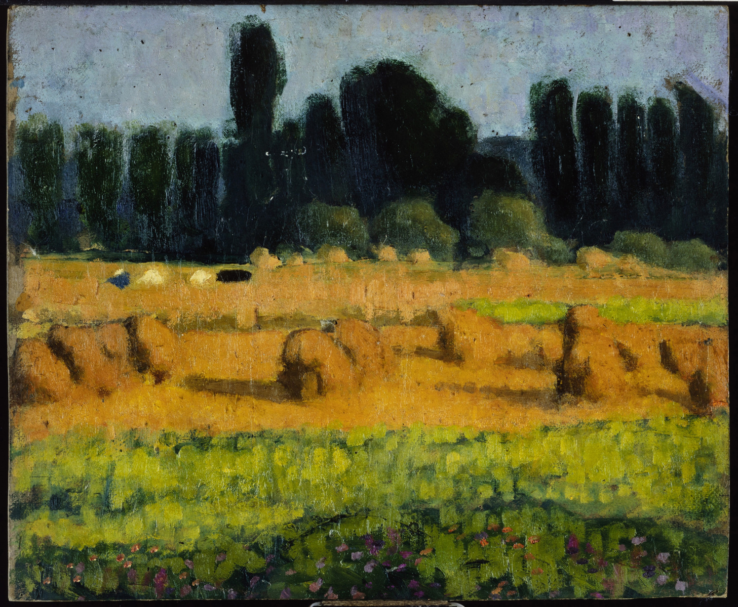 Saint-Just, les moissons, Henri Maistre de, 1927