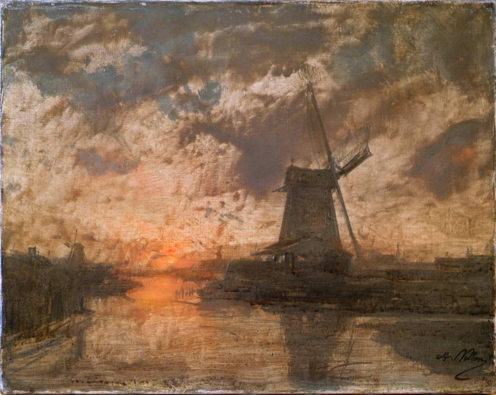 Le moulin à vent, Antoine Vollon, 1850 après