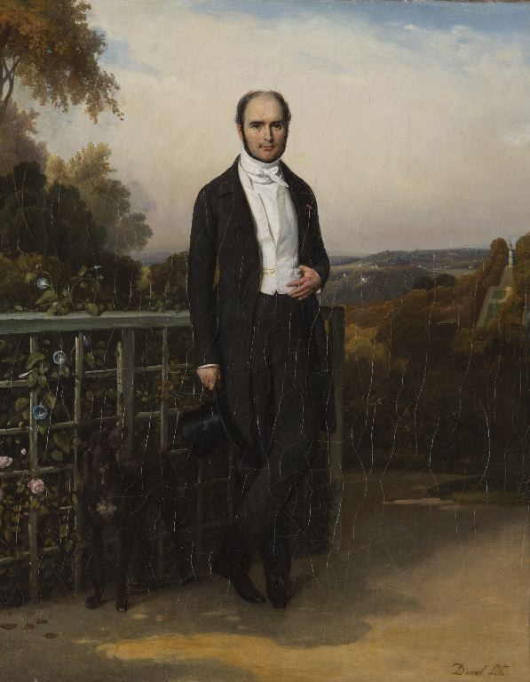 Portrait d’homme en pied (docteur Pigache) dans le Parc de Saint-Cloud_1