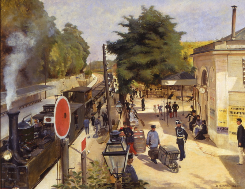 La Station de Saint-Cloud (Vue de chez a duchesse Pozzo), Edouard Joseph Dantan, 1880