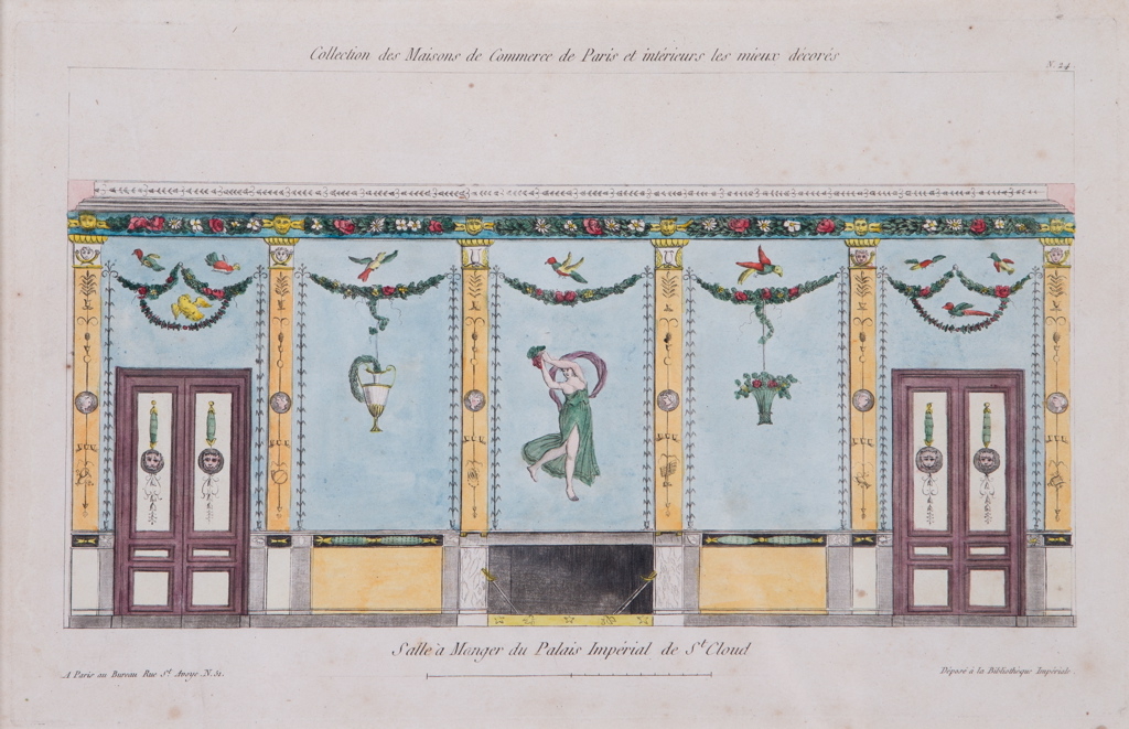 Salle à manger du Palais impérial de Saint-Cloud, Jean-Marie Mixelle, 1807