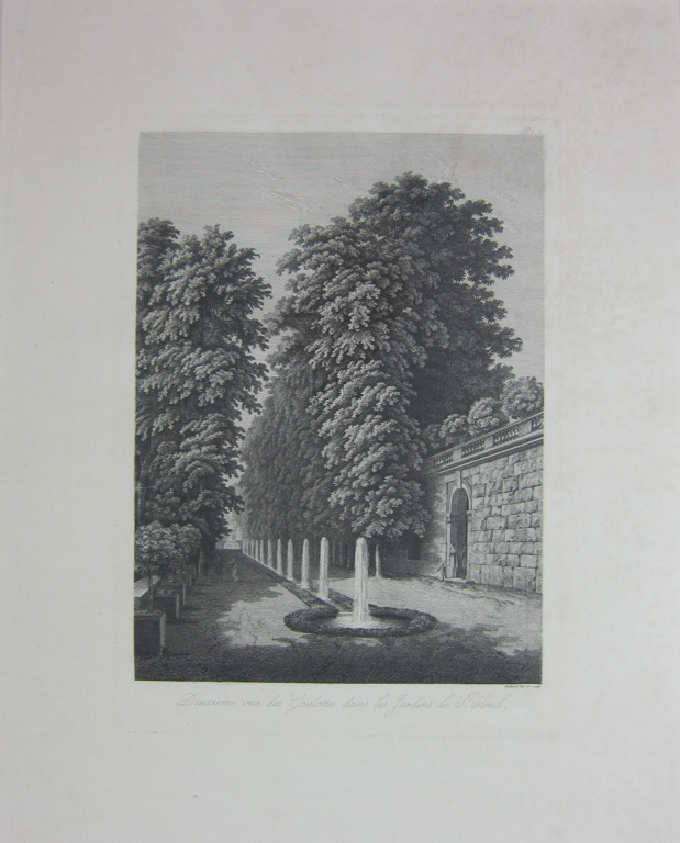 Deuxième vue des Goulottes dans les jardins de Saint-Cloud, Louis-Pierre Baltard, 1803