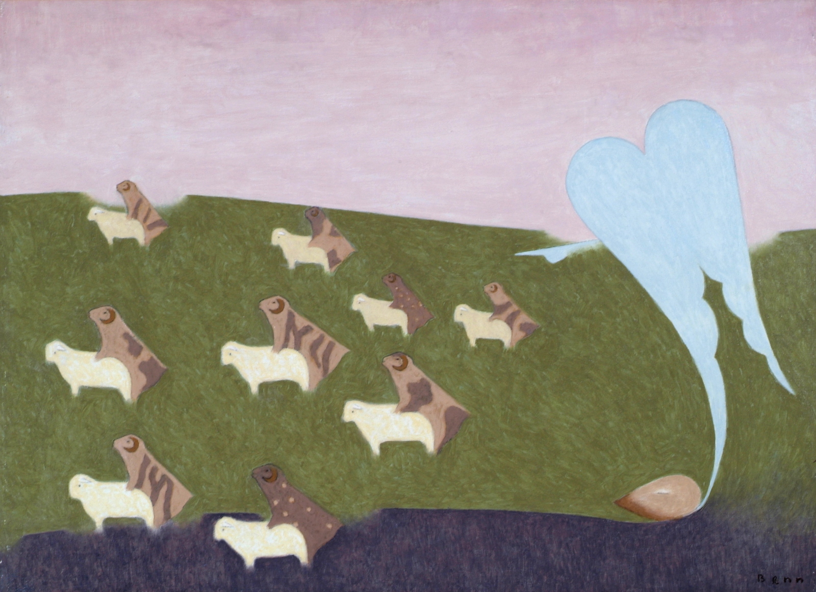 Le rêve de Jacob avec les brebis, Ben, 1988