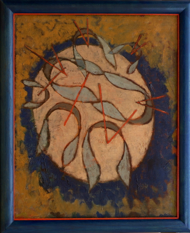 Cols bleus avec baguettes, Ben, 1933