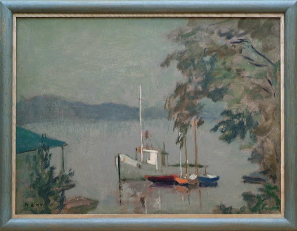Petits bateaux sur la Seine à Saint-Cloud, Ben, 1964