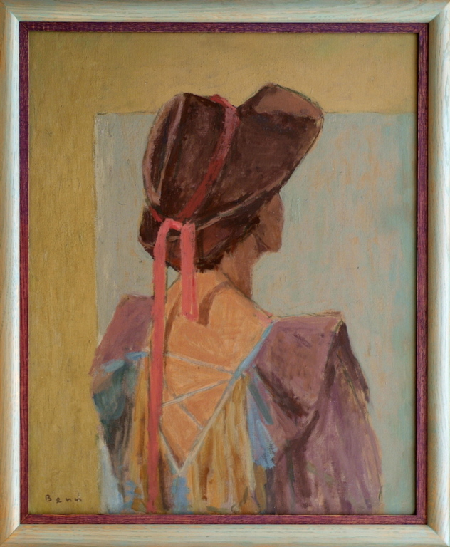 Femme de dos avec un chapeau, Ben, 1983