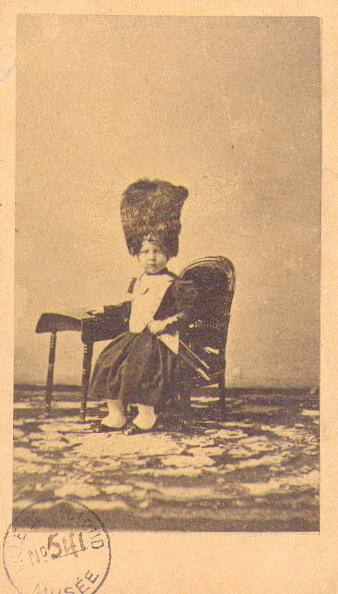 Le prince (enfant) Louis Napoléon à Saint-Cloud, Disdéri, 1861 vers
