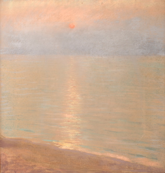Soleil couchant à Paramé, Edouard Joseph Dantan, 1892