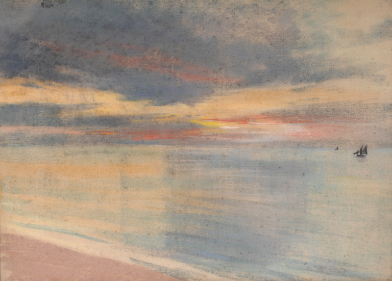 Coucher de soleil, Edouard Joseph Dantan, 1890