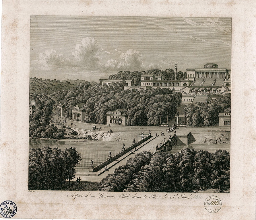 Aspect d'un Nouveau Palais dans le Parc de St-Cloud, Louis-Pierre Baltard, 1803