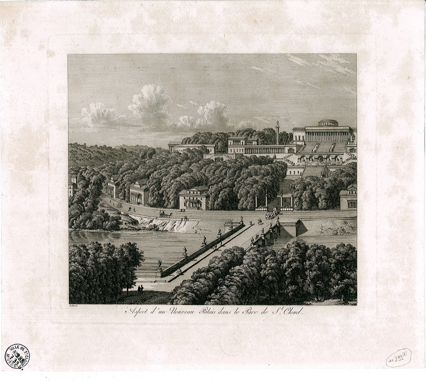 Aspect d'un Nouveau Palais dans le Parc de St-Cloud, Louis-Pierre Baltard, 1803