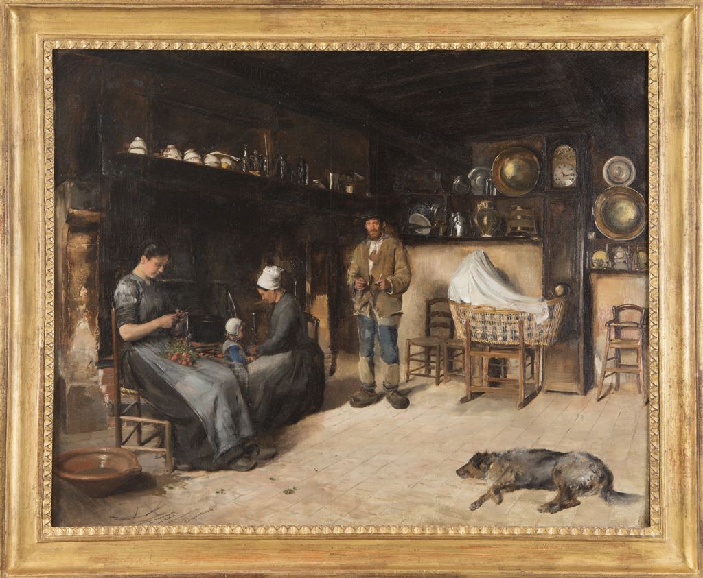 Intérieur normand, Edouard Joseph Dantan, 1882