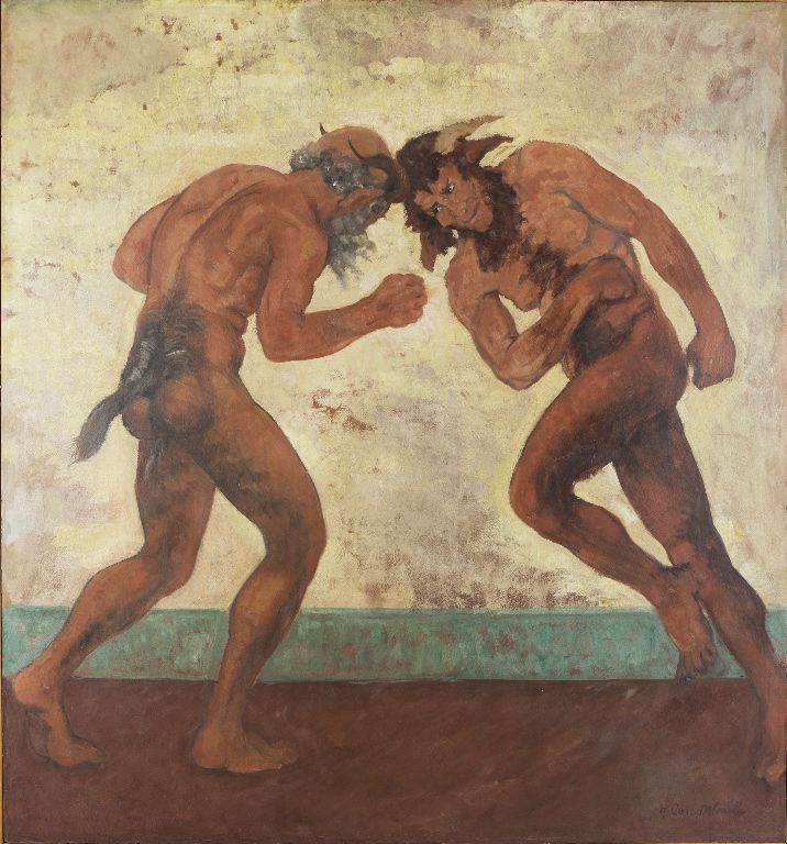 danse affrontée de Faunes, Henry Caro-Delvaille, 1911 vers,1912