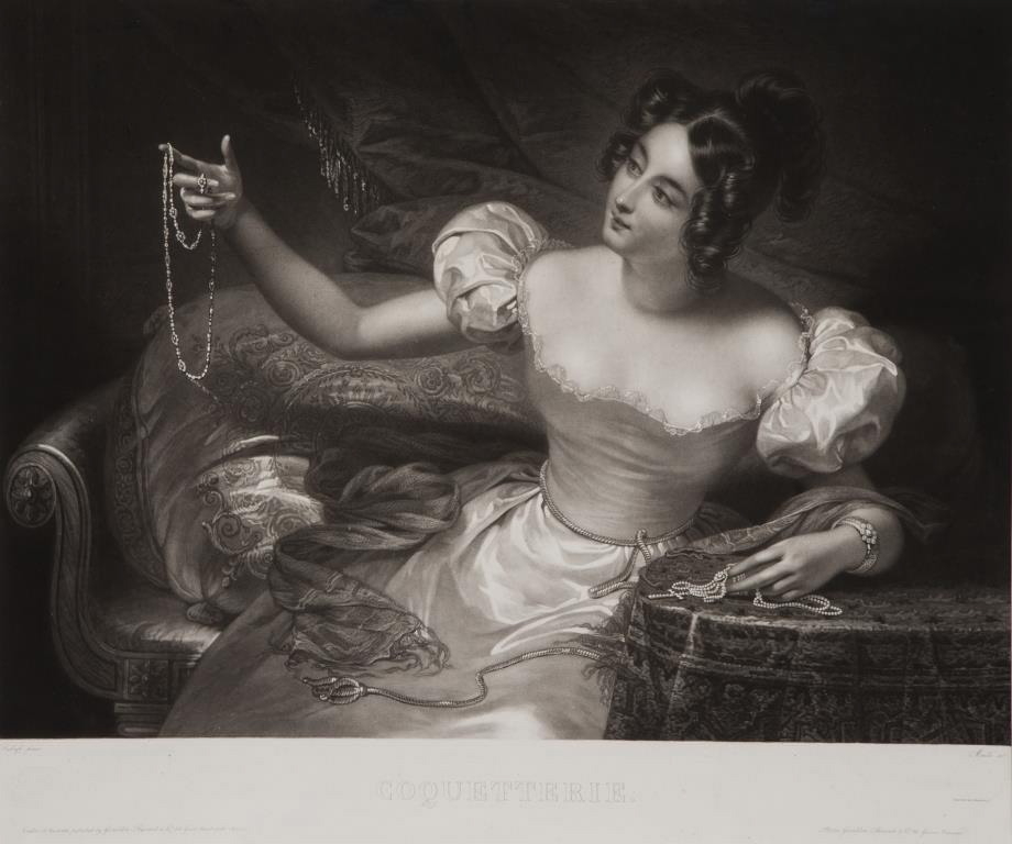 coquetterie, Claude-Marie Dubufe, 1831