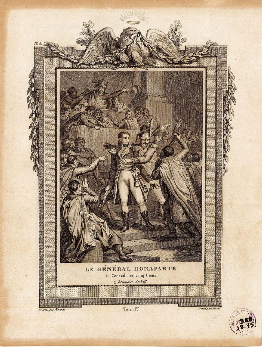 Le Général Bonaparte au Conseil des Cinq Cents 19 Brumaire An VIII_0