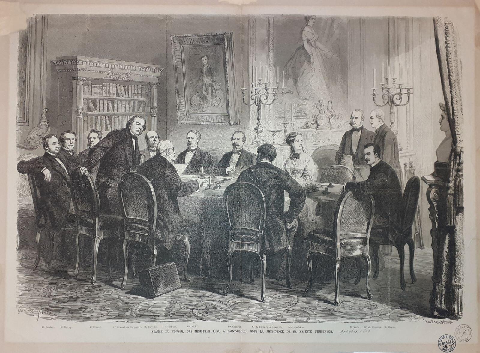 Séance du conseil des ministres à Saint-Cloud, sous la présidence de sa Majesté l'Empereur - Recherche Google, Gustave Janet, 1868