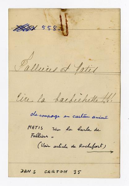 Armand Fallières et Jean Mattis : Tire la barbichette !!! (Titre fictif)_2