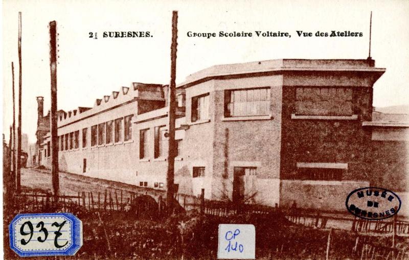 Suresnes. Groupe scolaire Voltaire, vue des ateliers_0