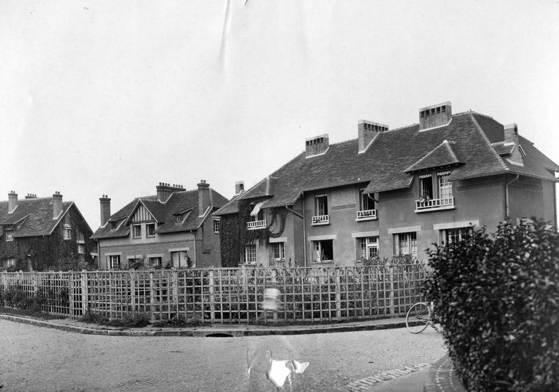 Vue de la cité-jardins - Pavillons individuels (Titre fictif)