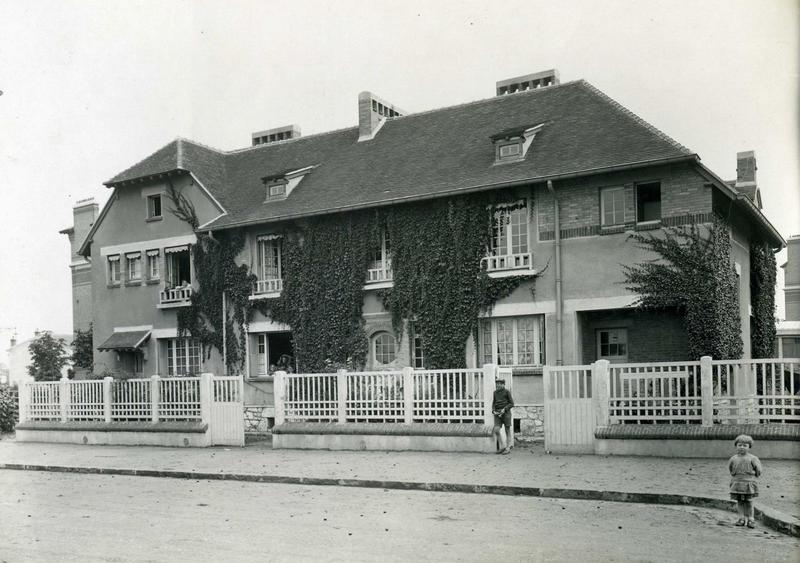 Vue de la cité-jardins - Pavillons individuels (Titre fictif)