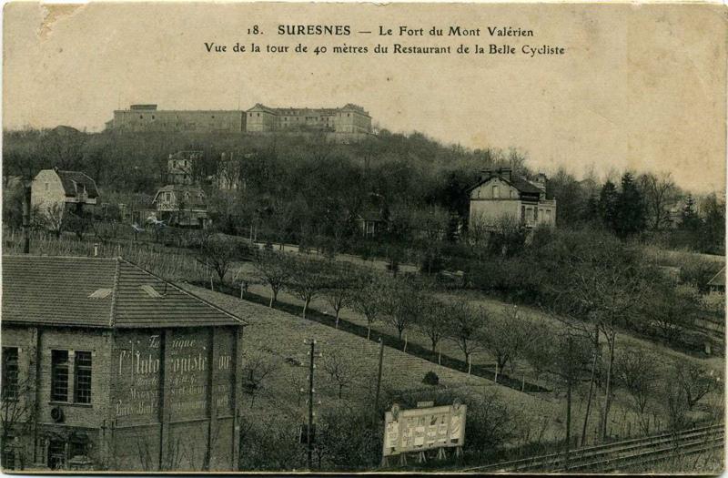SURESNES - Le Fort du Mont Valérien - Vue de la tour de 40 mètres du Restaurant de la Belle Cycliste_0