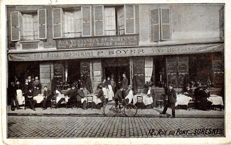 Suresnes - 12, Rue du Pont (Aux Vendanges de Suresnes, café-restaurant)_0