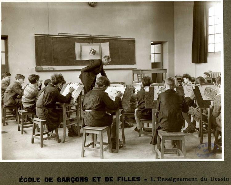 Ecole de garçons et de filles - L'Enseignement du Dessin, 1ère moitié 20e siècle