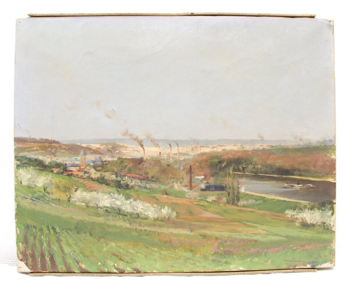 Vue de Suresnes, Gaston La Touche, 1886 achevé en