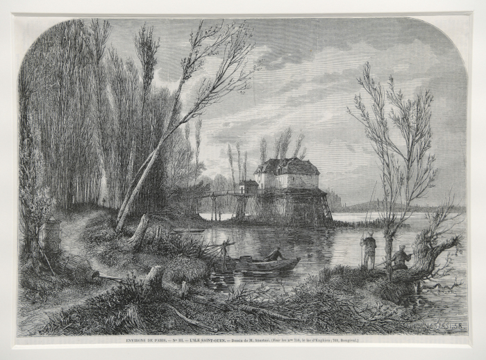 Environs de Paris - n°III - L'île Saint-Ouen., Auguste Anastasi, 1858 vers