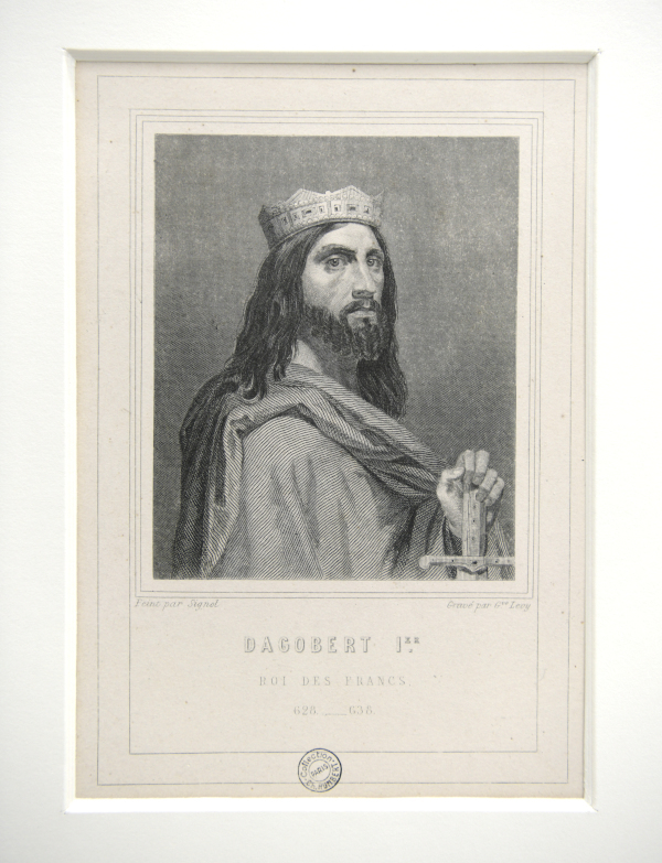 DAGOBERT Ier, roi des Francs (628 – 638)., Émile Signol, 2e moitié 19e siècle
