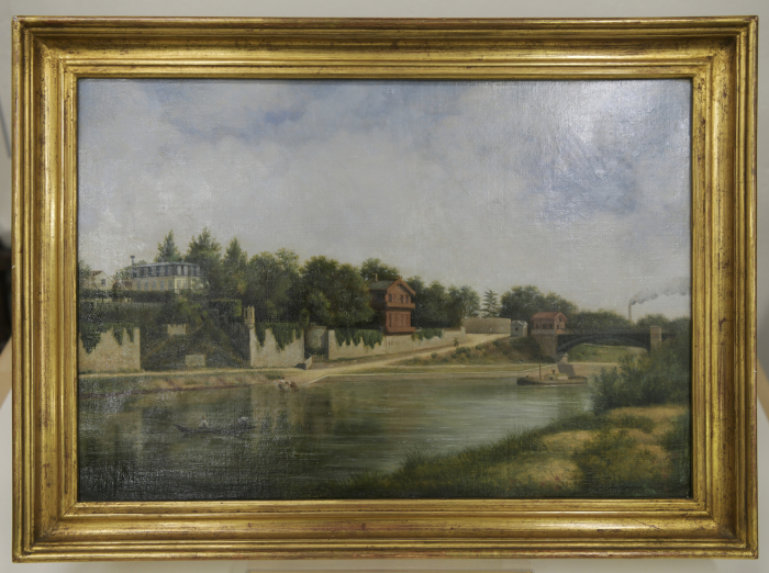 Vue de la Seine et de la Folie Godillot, Walery Plauszewski, 1877