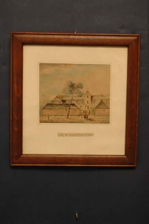 La ferme vue de l’avenue du château du Marais, Louis Boucher, 1889